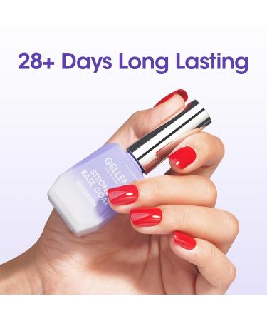 Shop Gellen Gel Base Coat 18ml - Strong Soak Off UV Cured Nail Polish for Salon Quality Results - E-No-Sanding Formula - Buy Online on GoSupps.com