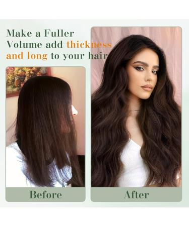 Benehair Clip in Human Hair Extensions Natural Real Hair Clip in 12Inches 40g Hair Extensions Clip In One Piece 5 Clips Human Hair Extension with Clip for Women Dark Brown #2 12Inches Dark Brown #2 - Buy Online on GoSupps.com