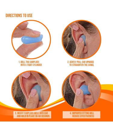 Reusable Silicone Wax Ear Plugs - 30 Pack 32dB Noise Cancelling Earbuds for Sleep Travel & Swimming - Durable Plastic Case by Mobi Lock - Buy Online on GoSupps.com