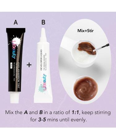Libeauty Lash & Eyebrow Tint Dye Kit Lasting 8 Weeks for Professional Eyebrow or Lash Tinting(Black) - Buy Online on GoSupps.com