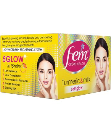 Fem Turmeric Herbal Fairness Cream Bleach 24g - Buy Online on GoSupps.com