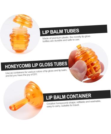 Vaguelly 20 Pi ces Tubes de Forme de Nid Abeille Contenants Rechargeables et R utilisables Flacons Vides pour Gloss et Portable Couleur Marron - Buy Online on GoSupps.com