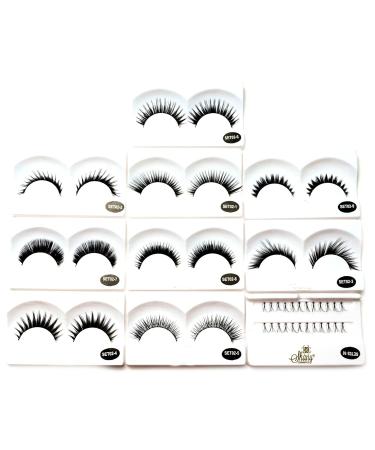SHANY Eyelash Extend - Set of 10 Assorted Reusable Thick & Dramatic Eyelashes | International Shipping Available - Buy Online on GoSupps.com