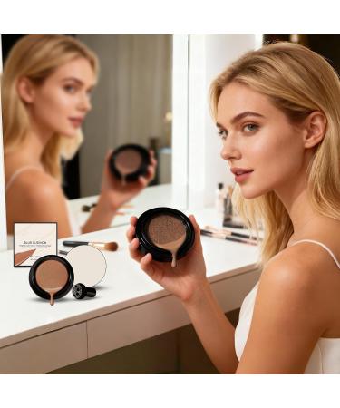  Niesel Face Cushion Foundation - 15g Waterproof & Sweat Resistant Foundation Air Cushion Mushroom Foundation for Sensitive and Mature Skin Ideal for Use - Buy Online on GoSupps.com