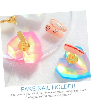 Mikinona 4 Sets Nail Holder Nail Stand Nail Tip Holders Nail Art Base Nail Art Tool Nail Tip Display Stand Nail Art Stand Nail Display Stand Nail Practice Stand Tool for Nail Art - Buy Online on GoSupps.com