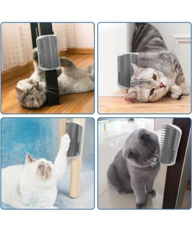 Nobleza 2 Pack Cat Brush with Catnip - Self Groomer for Cat Massage & Hair Removal | International Shipping Available - Buy Online on GoSupps.com