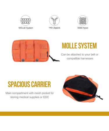 Oneigris Large Feed Bag for Dogs - 2 Pack Reflective Training Bags for Tactical Harness & Walking Orange - Buy Online on GoSupps.com
