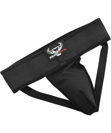 Men's Adjustable Deep Protection Cup for Boxing MMA Taekwondo Jiu Jitsu & Kickboxing - Premium Welding-Absorbing Jockstrap - Buy Online on GoSupps.com
