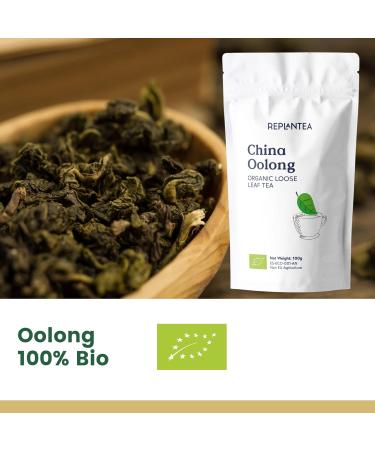 Oolong Tea Organic Tie Guan Yin 100g (50 Cups) | China Oolong Tea Loose Leaf Organic | REPLANTEA - Buy Online on GoSupps.com