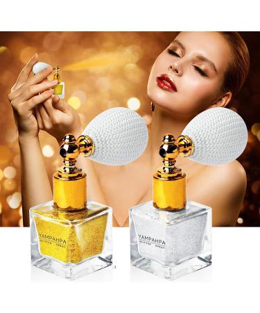 Extra Fine Gold and Silver Glitter Spray - Perfect for Hair, Body, and Face Makeup - Ideal for Rave, Clothes, Nails, and Crafts - Buy Online on GoSupps.com