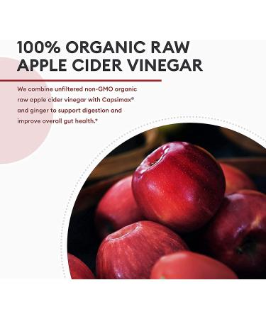 Organic Apple Cider Vinegar Capsules with Capsimax Formula | Powerful Diet Aid for Women & Men | Non-GMO | 2-Pack - Buy Online on GoSupps.com