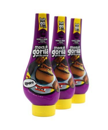 Moco de Gorila Sport Squizz Hair Styling Gel 3-Pack - Long-Lasting Hold, Reactivatable, 11.92 Oz Each - Buy Online on GoSupps.com