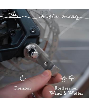 Moin Minis Adapter for Croozer Bicycle Trailers | Universal Stainless Steel Axle Adapter | Compatible with 2015 Models | Silver - Buy Online on GoSupps.com