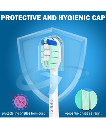 10 Pack Sonicare Compatible Replacement Toothbrush Heads for Optimal Oral Care - White - Buy Online on GoSupps.com