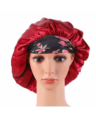 3 Pack Satin Hair Bonnets for Women - Adjustable Shower Caps for Sleep and Bathing - Buy Online on GoSupps.com