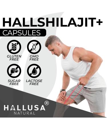 Hallusa HallShilajit - Himalayan Shilajit 1000mg Shilajit for Men & Women Extract Fulvic Acid Energy Support - 60 Capsules - Buy Online on GoSupps.com
