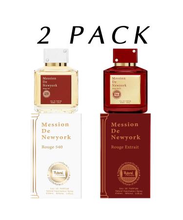 Hybrid & Company Women 2 Pcs Perfume Natural Spray Fresh Floral Scent Mession De NY Rougo540 Mession De NY Rouge Extrait 3.4 Fl Oz (Pack of 2) - Buy Online on GoSupps.com