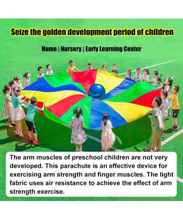 2m Play Parachute Teamwork Game for Nursery Physical Training - Indoor & Outdoor Activities - Buy Online on GoSupps.com