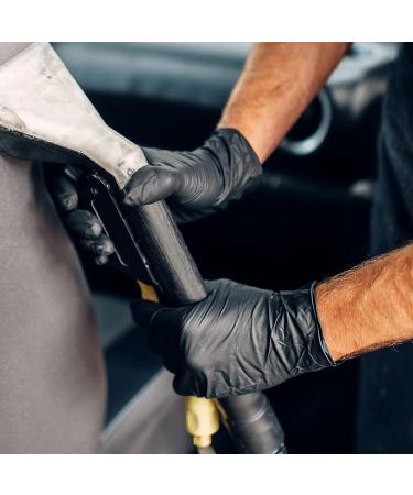 Schneider Black Vinyl Exam Gloves 4 mil Disposable Latex-Free Plastic Gloves for Medical Cooking & Cleaning 100-ct Box Medium (Pack of 100) 100 - Buy Online on GoSupps.com