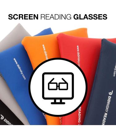 Didinsky Blue Light Filter Glasses for Men & Women - Prescription & Non-Prescription Options | Gaming & PC Eye Protection - Graphite +1.0 - Hakone Screen - Buy Online on GoSupps.com