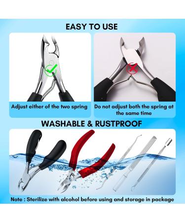 Makartt Toenail Clippers - Professional 5 in 1 Stainless Steel Set for Thick Toenails & Ingrown Toenail Removal | Ideal for Men Women & Seniors - Buy Internationally - Buy Online on GoSupps.com