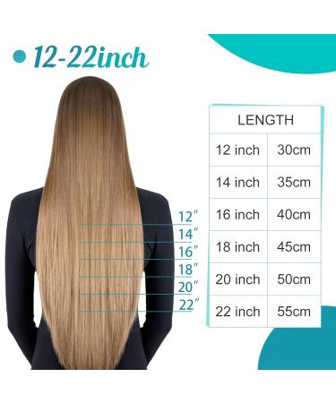 Buy FSHINE Tape-In Hair Extensions - 30cm Gold Blonde & Light Blonde Highlights | Real Hair 20 Pieces Invisible #16P22 - Buy Online on GoSupps.com