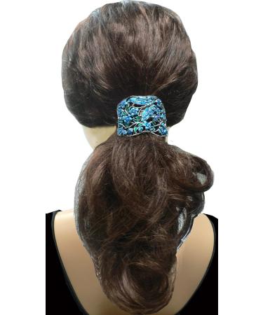 Crystal Butterfly Hair Holder Barrette - Stunning Ponytail Accessory for Women and Girls - YY86900-4sblue - Buy Online on GoSupps.com