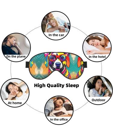 SSIMOO Funny Dog Print Double-Sided Eye Mask | Soft & Light Blocking | Enhance Sleep Quality | International Shipping - Buy Online on GoSupps.com