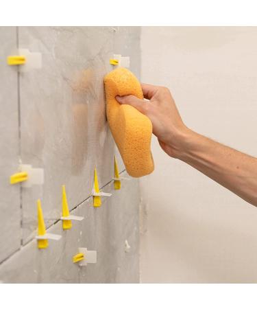 QEP 70005Q-6D X-Large Grouting Cleaning Sponge 7.5x5.5x1.875 - 6 Pack Yellow - Buy Online on GoSupps.com