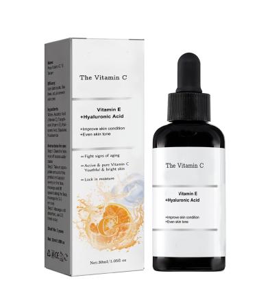 Vitamin C Face Serum for Wrinkle Vitamin C and E Serum Hyaluronic Acid Face Serum for Dark Spot Anti Aging & Even Skin Tone Nicotinamide Eye Serum Vitamin E Facial Serum High Hydrating Plump Skin
