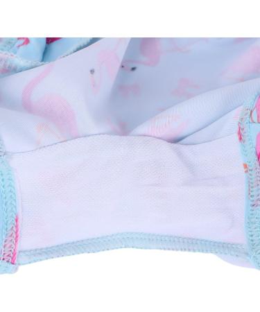 HUAANIUE Baby Girls Short Sleeve One Piece Swimsuit | UPF 50+ Sun Protection | 6-12 Months | Light Blue - Buy Online on GoSupps.com