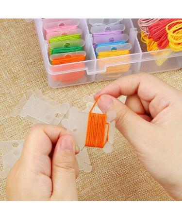 Onwon 100pcs Embroidery Thread Cards and 36 Grids Storage Box - Thread Organizer for Earrings & Jewelry Making - Buy Online on GoSupps.com