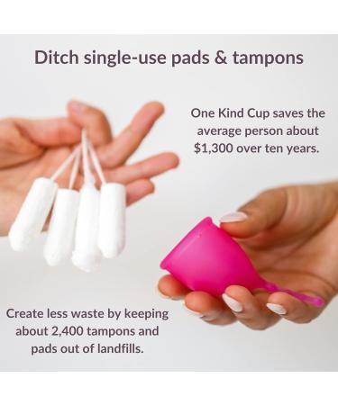 Kind Cup Menstrual Cup | Comfortable & Easy to Use | Eco-Friendly Period Solution for High & Low Cervix | Regular Size (Aqua) - Ship Worldwide - Buy Online on GoSupps.com