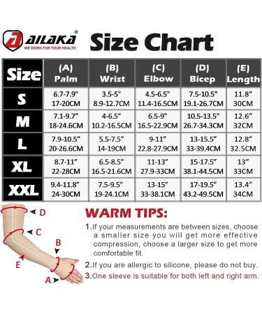 Ailaka Lymphedema Compression Arm Sleeve with Gauntlet - 20-30 mmHg Medical Support Brace for Pain Relief and Post Surgery Recovery - Beige - Large (Single) - Buy Online on GoSupps.com