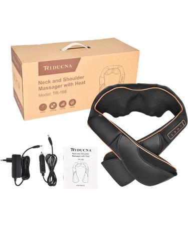 Shiatsu Neck & Shoulder Massage Device with Heat 3D Deep Tissue Massager for Home Office & Car Adjustable Speeds - Buy Online on GoSupps.com