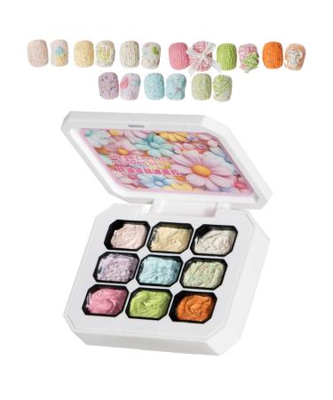 Bkljkf Fixed Manicure Rule in 9 Colors Buildable French Tips for Nail Extension Home Women Girls Makeup