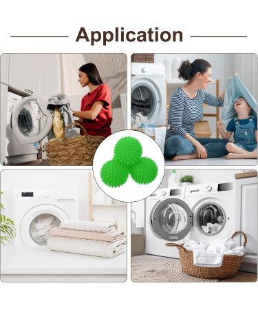Reusable Vinyl Laundry Dryer Balls - 4pcs | Reduce Wrinkles Static & Drying Time | Eco-Friendly Fabric Softener - Buy Online on GoSupps.com