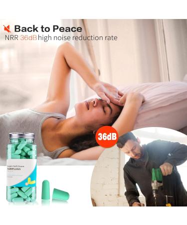 60 Pairs Ear Plugs for Sleeping | 36 dB Noise Suppression | Aluminum Storage Box | Ideal for Snoring Construction Travel & Study - Buy Online on GoSupps.com