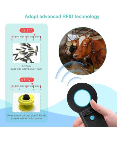 DIFCUL Pet Microchip Scanner - OLED Display 128-Day Memory ISO 11784/11785 FDX-B & ID64 RFID Animal Tracker - Buy Online on GoSupps.com