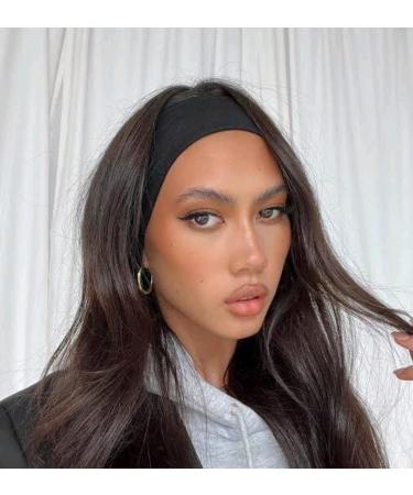 8cm Headbands for Women Men Elastic Hair Bands for Women' Hair Non Slip Soft Cloth Fabric Sweat Headbands Yoga Running Sport Hair Accessories Black Women Headbands (3 Black/Grey/White) Black/Grey/White 3 - Buy Online on GoSupps.com