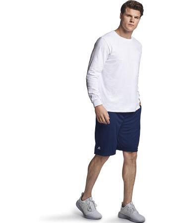Russell Athletic Men's Cotton Performance Long Sleeve T-Shirt - Large White - Buy Online on GoSupps.com