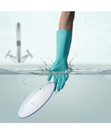 Buy Spontex Gentle Hands | Nourishing Household Gloves with Almond Oil | Natural Rubber Latex | Size M - 1 Pair - Buy Online on GoSupps.com