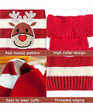 Premium Christmas Dog Sweater - Warm Knitted Turtleneck for Puppies | Holiday Pet Costume & Gift - Buy Online on GoSupps.com