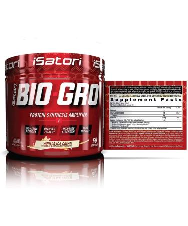 iSatori Bio-GRO Vanilla Ice Cream (60 Servings) & Bio-Active Whey Protein Powder Vanilla Swirl (30 Servings) - Buy Online on GoSupps.com