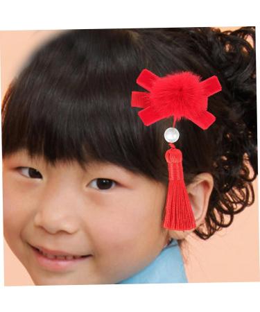 FRCOLOR Qipao Headpiece 1 Pair Kids Hair Accessories Hair Barrettes for Girls Hair Jewels for Women Chinese Hair Accessories Accesorios Para Hair Tassel Women's Cloth Issue Card Cheongsam - Buy Online on GoSupps.com