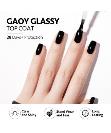 Buy GAOY 2 Pcs No Wipe Gel Top Coat 16ml - Glossy Finish UV Light Cure Gel Nail Polish - International Shipping Available - Buy Online on GoSupps.com
