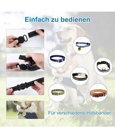 2 Pack Airtag Dog Collar Silicone Cases | Protective Airtag Covers for GPS Tracking Anti-Lost & Security - Buy Online on GoSupps.com