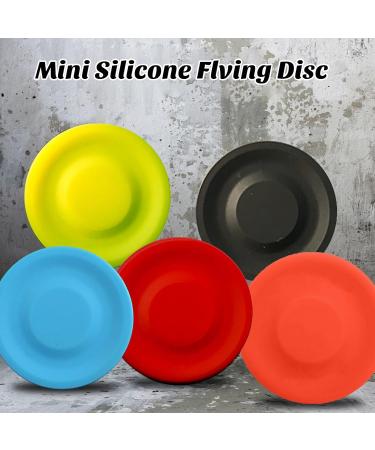 Scratch Resistant Flying Discs Toy Mini Silicone Durable Compact Disc for Kids Dogs Outdoor Sports Anti-scratch Bite Hand Yellow A A Yellow - Buy Online on GoSupps.com
