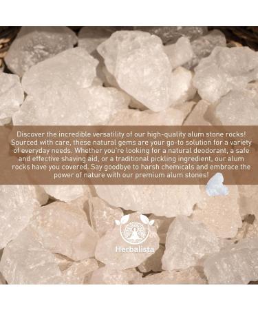 Premium Quality Large Alum Stone 16 oz (453g) - Natural Crystal Deodorant & Antiperspirant | Multi-Purpose Shaving Stone for Skin Care & Healing | Piedra de Alumbre - Buy Online on GoSupps.com
