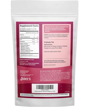 Organic Triphala Powder 1 lb - Non-GMO, Gluten-Free & Keto - Perfect for Smoothies & Shakes - Add to Oatmeal & Bowls - 1lb Pack - Buy Online on GoSupps.com